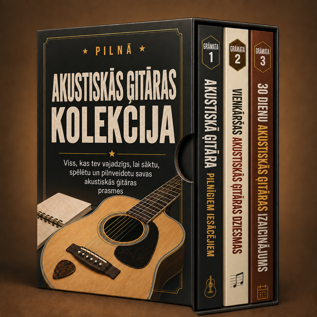 Akustiskās ģitāras kolekcija 2026 + BONUSI