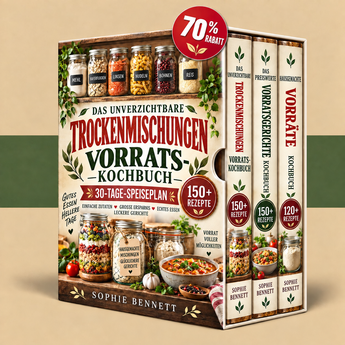 DAS UNVERZICHTBARE TROCKENMISCHUNGEN VORRATS-KOCHBUCH + BONI
