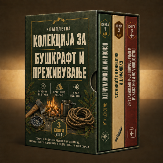 Целосна колекција за вештини во природа и преживување + БОНУСИ